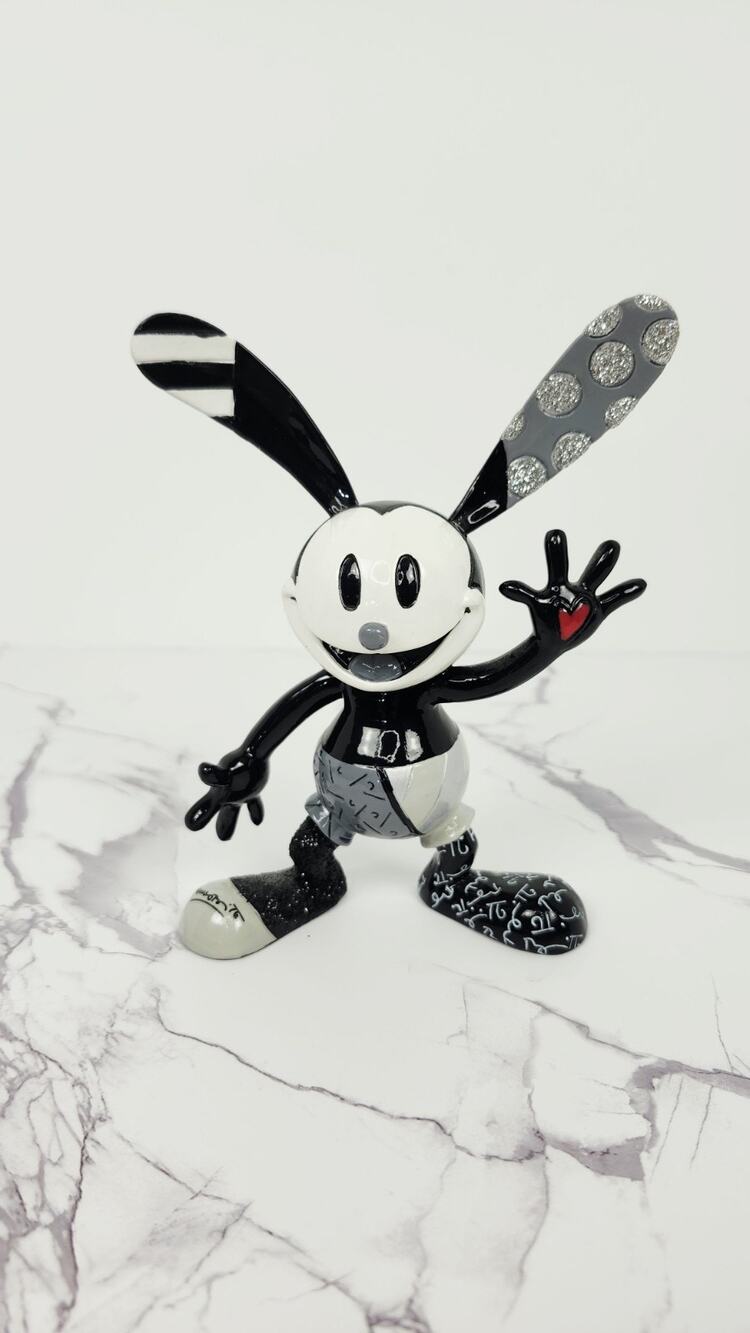 Disney by Romero Britto Oswald the Lucky Rabbit 7 Inch Resin Figurine Enesco